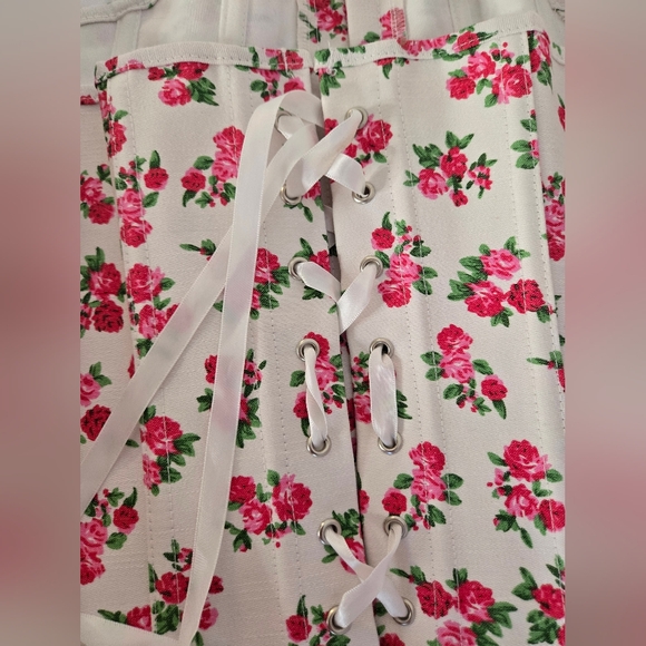 Adore Me Floral Corset Top | NWT Size XL | Romantic Vintage-Inspired Bustier - Picture 4 of 7
